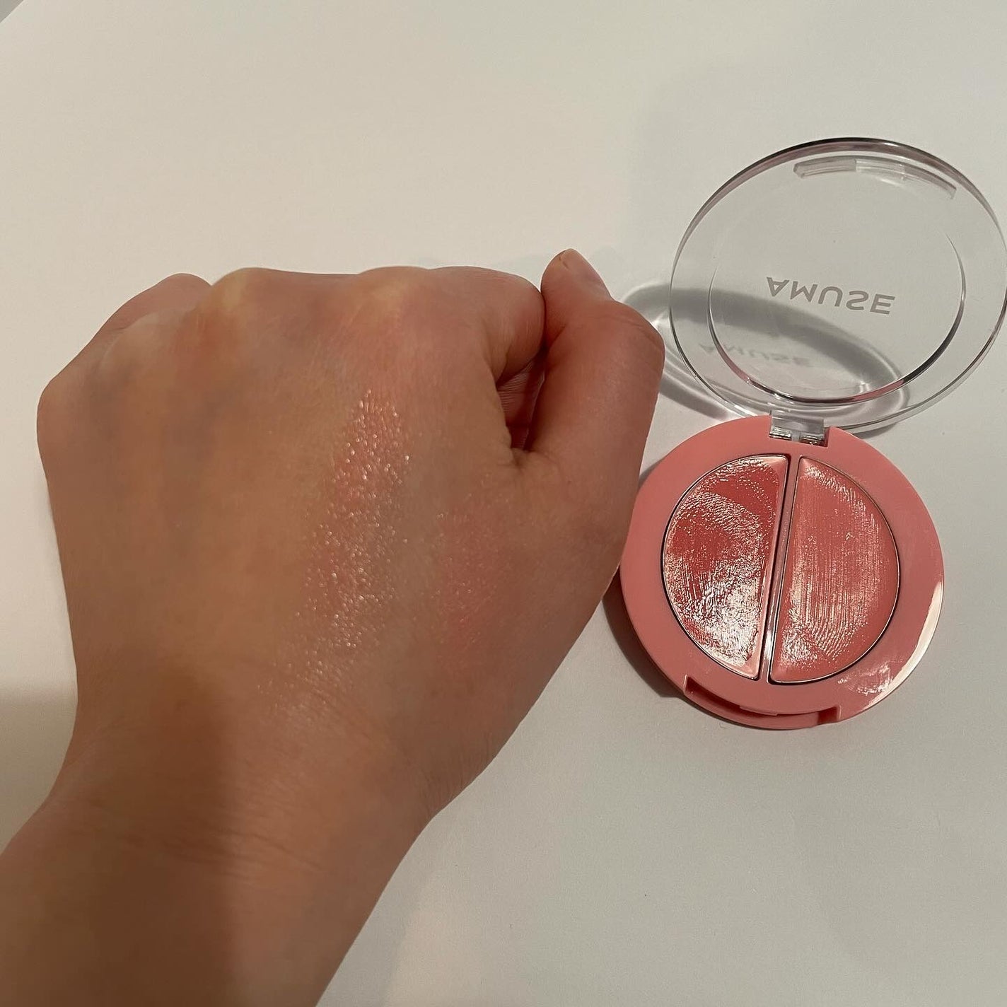 リップ&チークヘルシーバーム/AMUSE/ジェル・クリームチークを使ったクチコミ(2枚目)