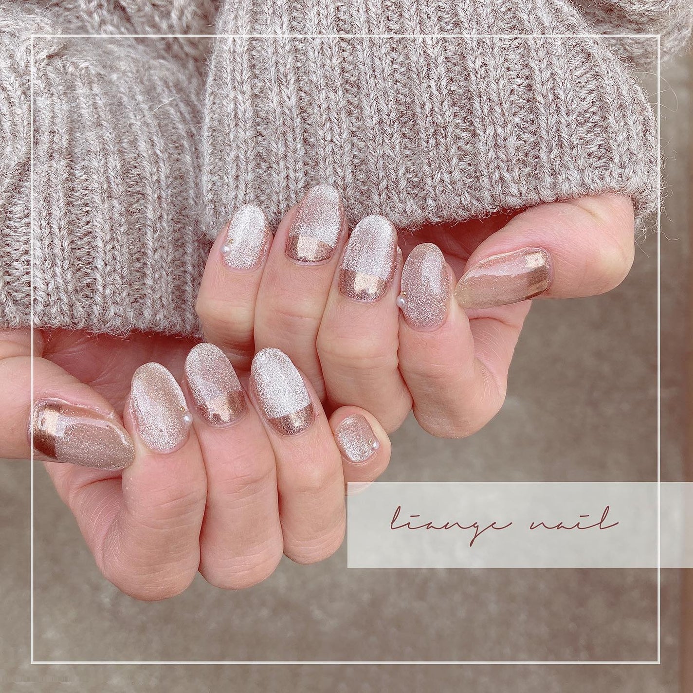 Yuki on LIPS 「.マグネットネイル❤︎....Liangenail《リアンジ..」(1枚目)