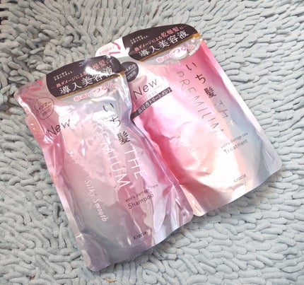 THE PREMIUM エクストラダメージケアシャンプー/トリートメント(シルキースムース) トリートメント 詰替用 340g/いち髪/市販シャンプーを使ったクチコミ(1枚目)