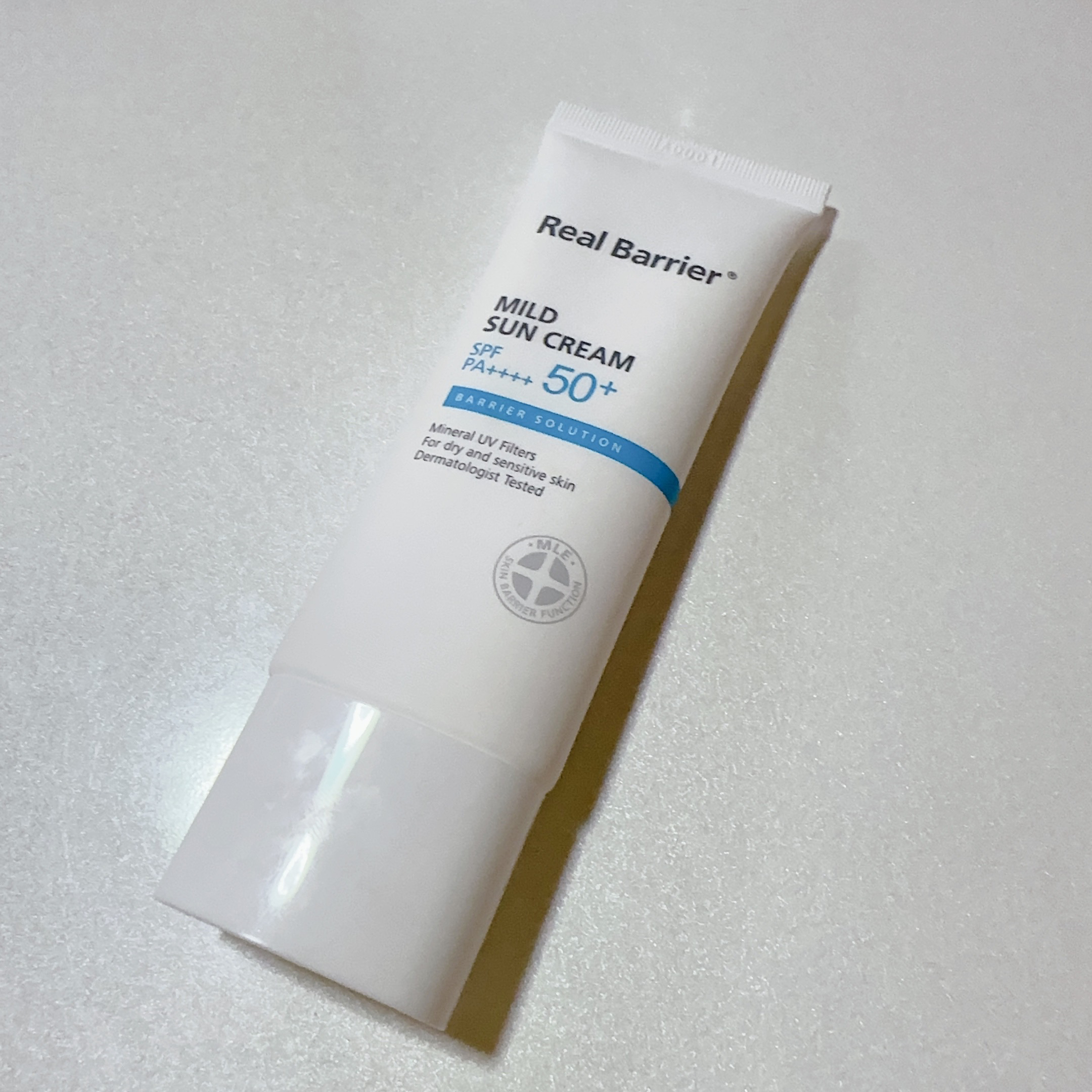マイルドサンクリーム/Real Barrier/日焼け止め・UVケアを使ったクチコミ（2枚目）