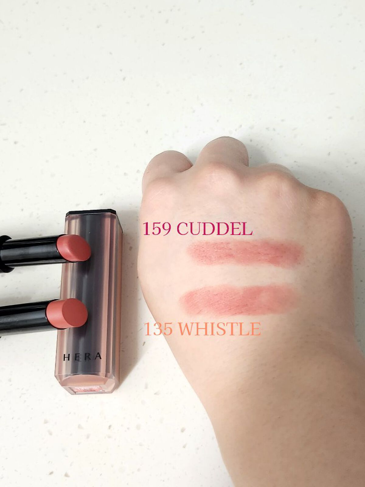 センシュアルパウダーマットリップスティック/HERA/口紅を使ったクチコミ（2枚目）