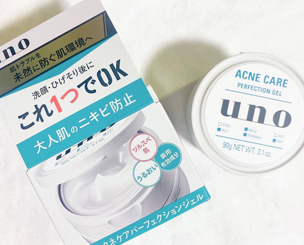 ウーノ　アクネケア パーフェクションジェル　　　ｆＡ  （医薬部外品）/UNO/オールインワン化粧品を使ったクチコミ（1枚目）