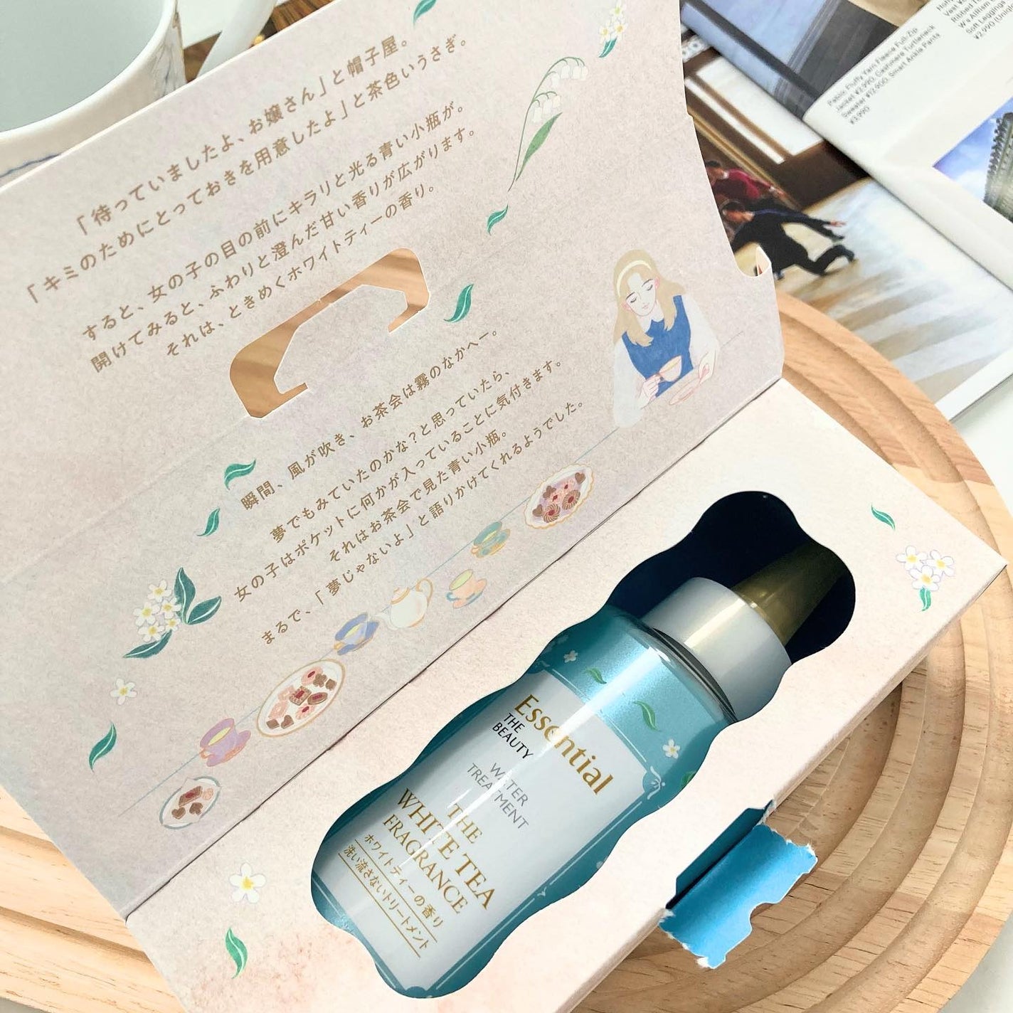 エッセンシャル ザビューティ 髪のキメ美容ウォータートリートメント ホワイトティーの香り/エッセンシャル/アウトバストリートメントを使ったクチコミ(8枚目)