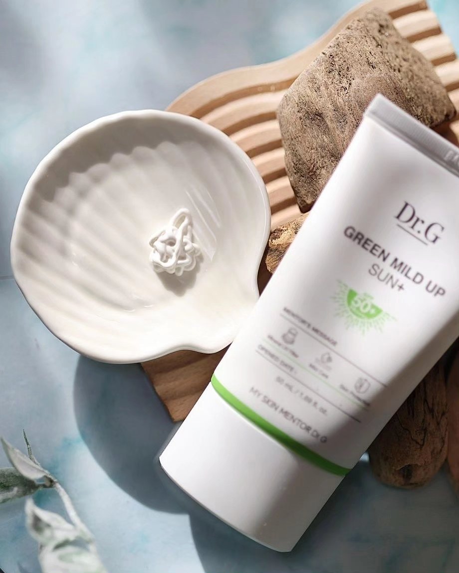 グリーンマイルドアップサンプラス/Dr.G/日焼け止めクリームを使ったクチコミ（2枚目）