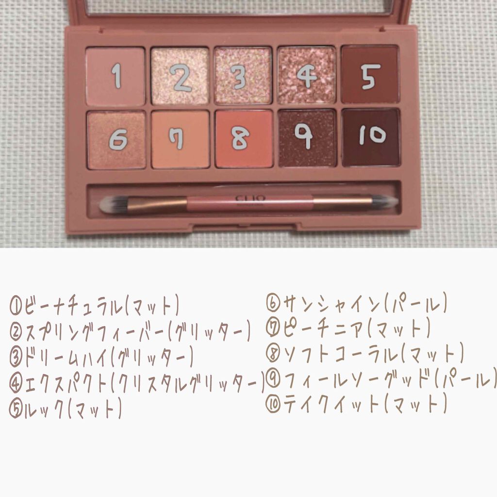 プロ アイ パレット/CLIO/アイシャドウパレットを使ったクチコミ（2枚目）