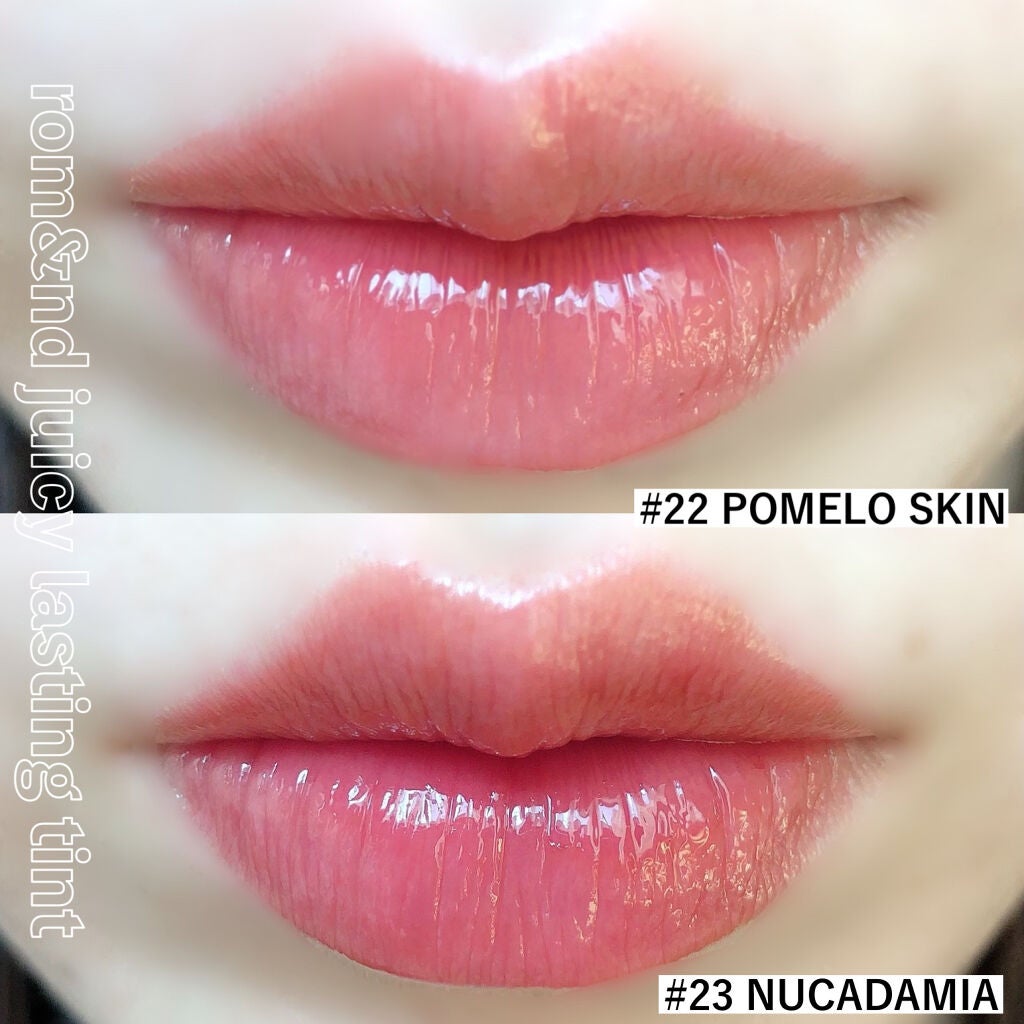 ジューシーラスティングティント/rom&nd/リップティントを使ったクチコミ(8枚目)