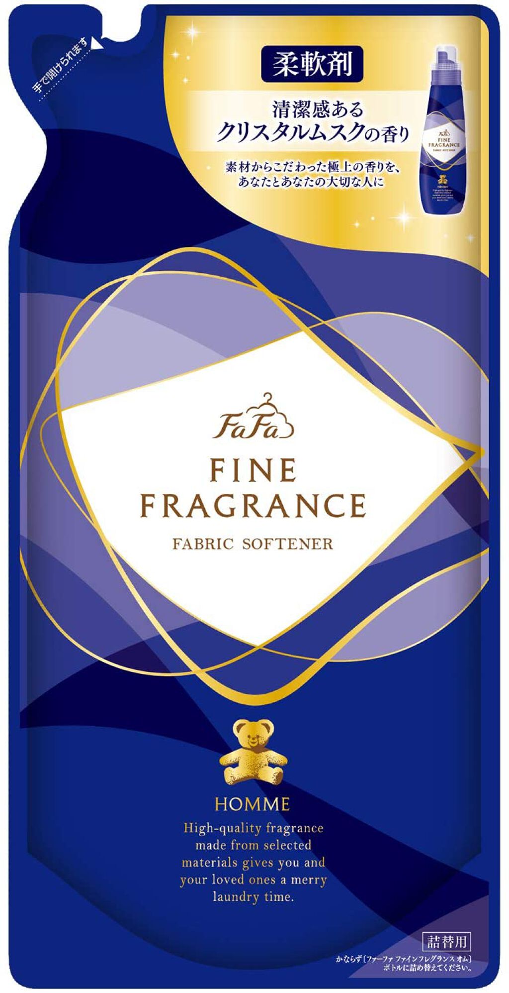 ファーファ ファインフレグランス 柔軟剤 オム 詰替 500ml