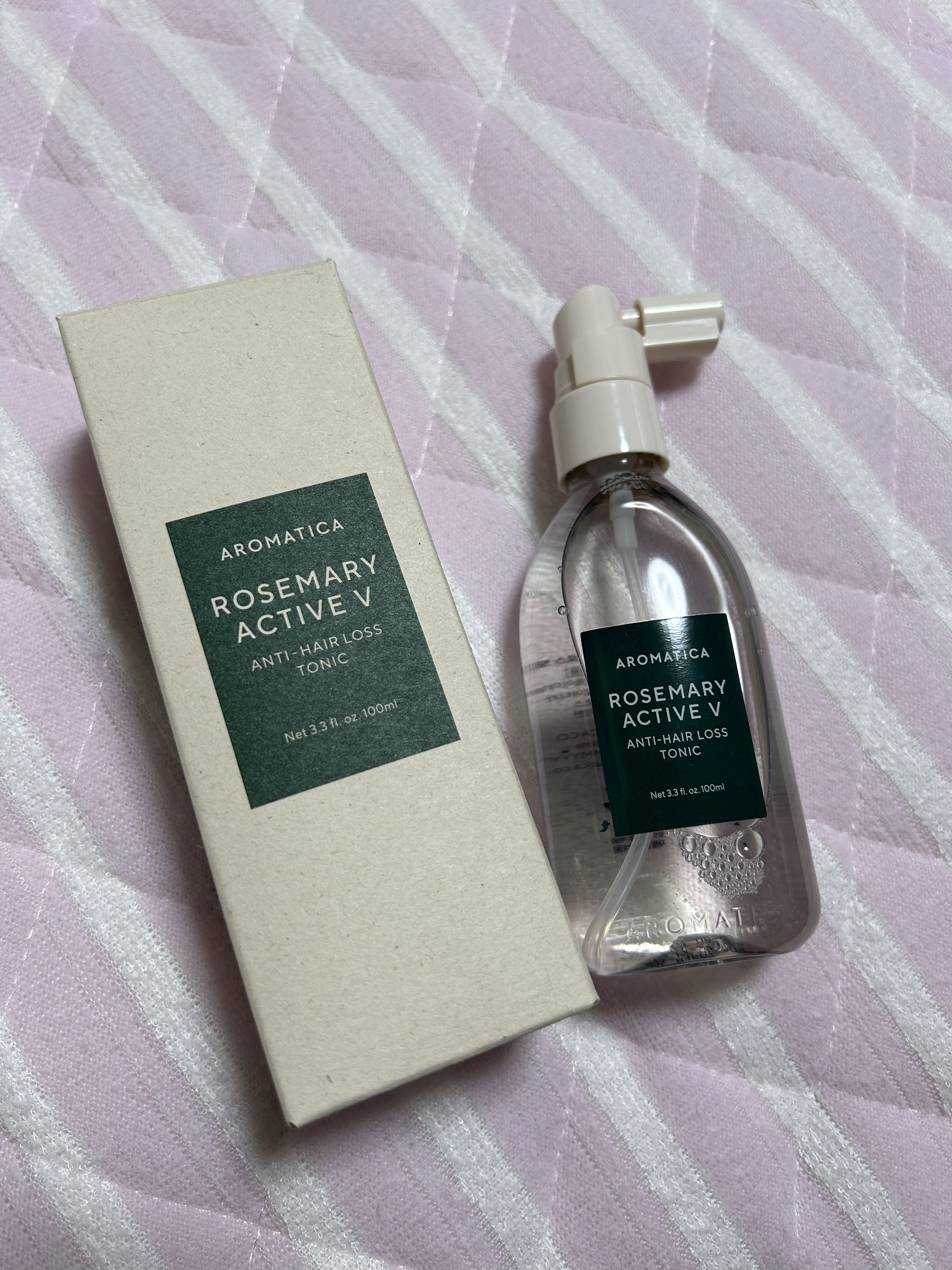 ローズマリーアクティブV アンチヘアロストニック/AROMATICA/頭皮ローションを使ったクチコミ（1枚目）