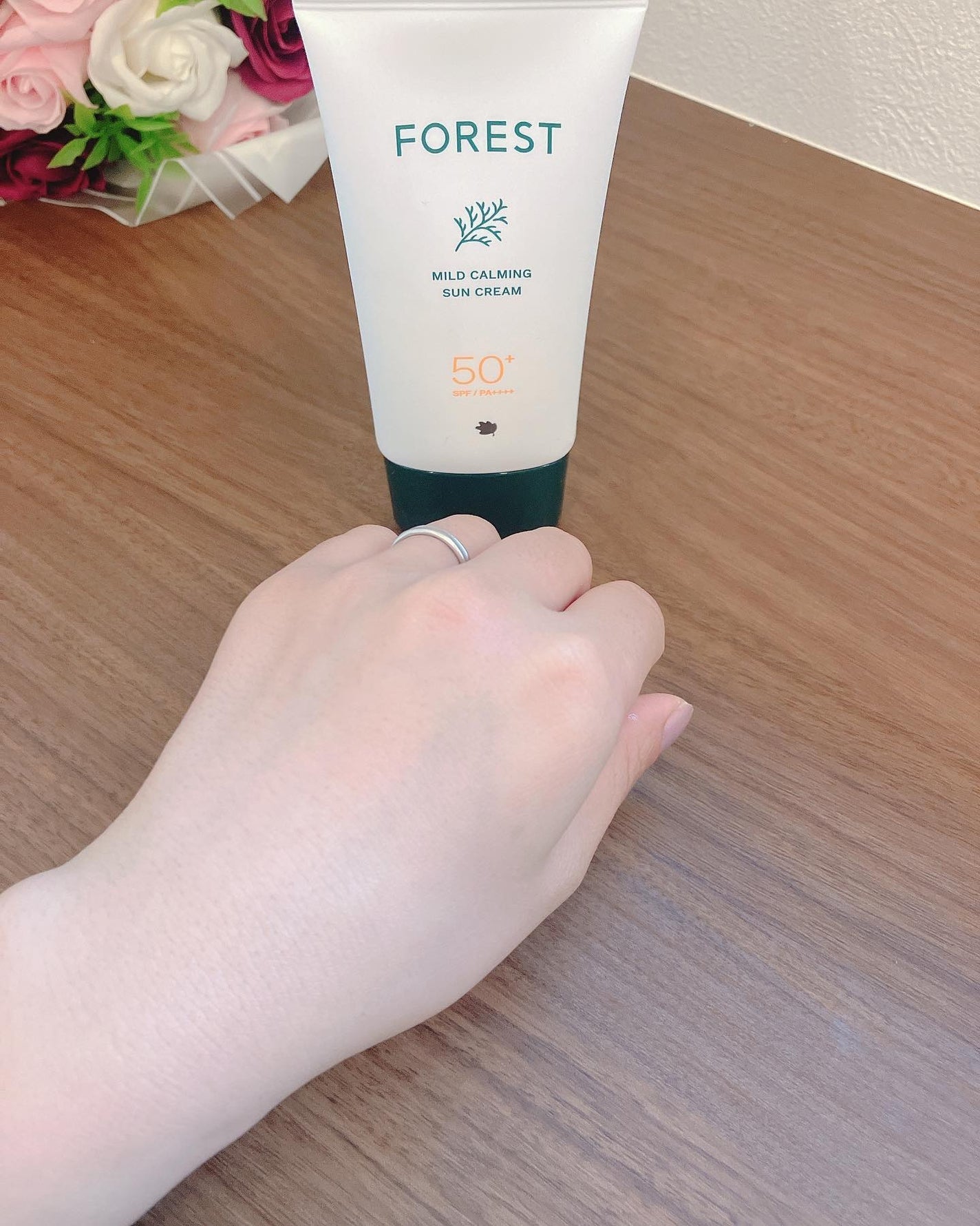 フォレスト マイルドカーミングサンクリーム/FoRest by Greenfinger/日焼け止めクリームを使ったクチコミ(5枚目)