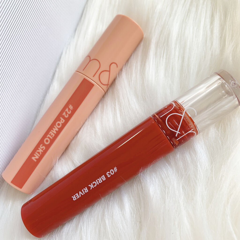 ジューシーラスティングティント/rom&nd/リップティントを使ったクチコミ（3枚目）