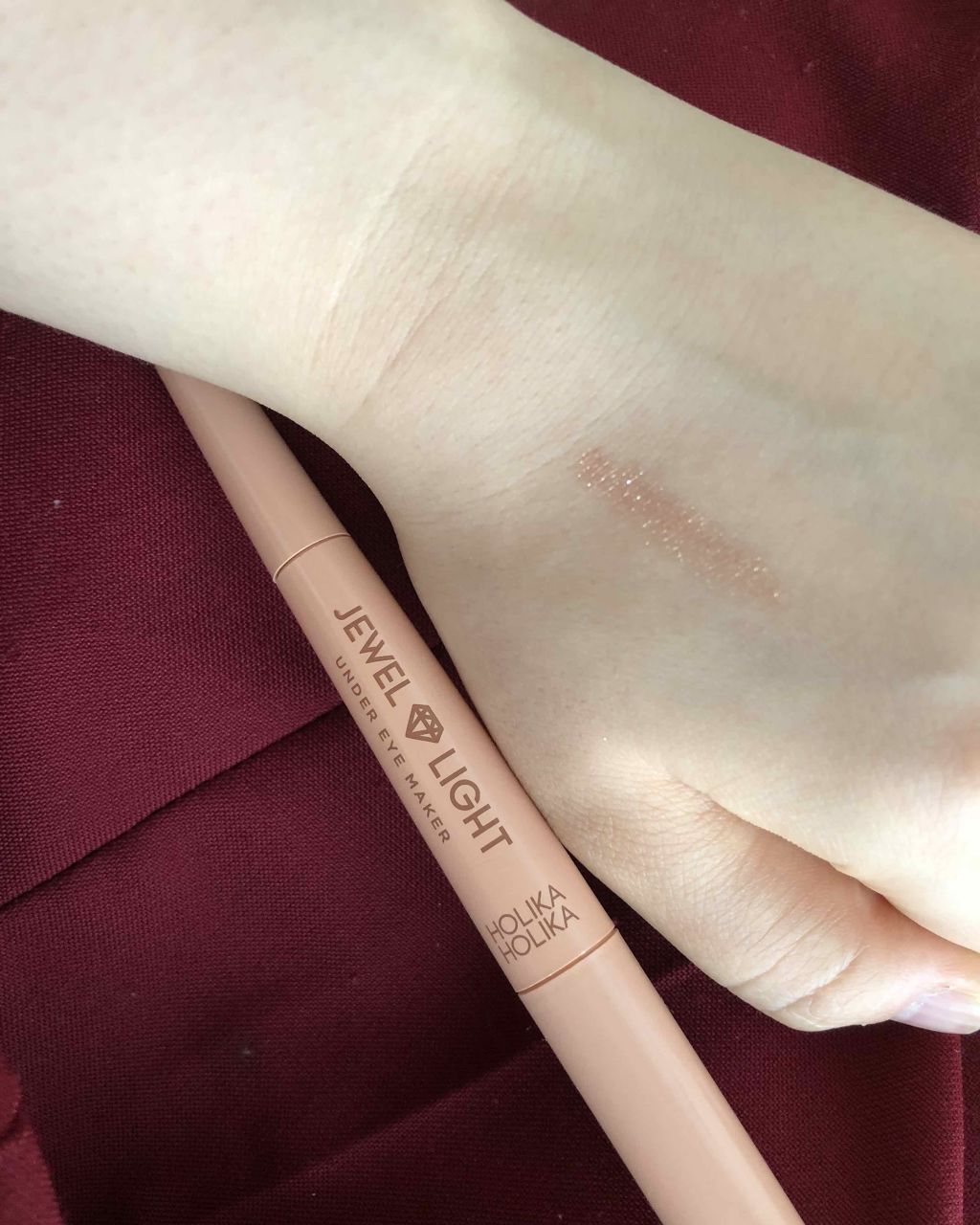 JEWEL LIGHT UNDER EYE MAKER/HOLIKA HOLIKA/ペンシルアイライナーを使ったクチコミ(3枚目)