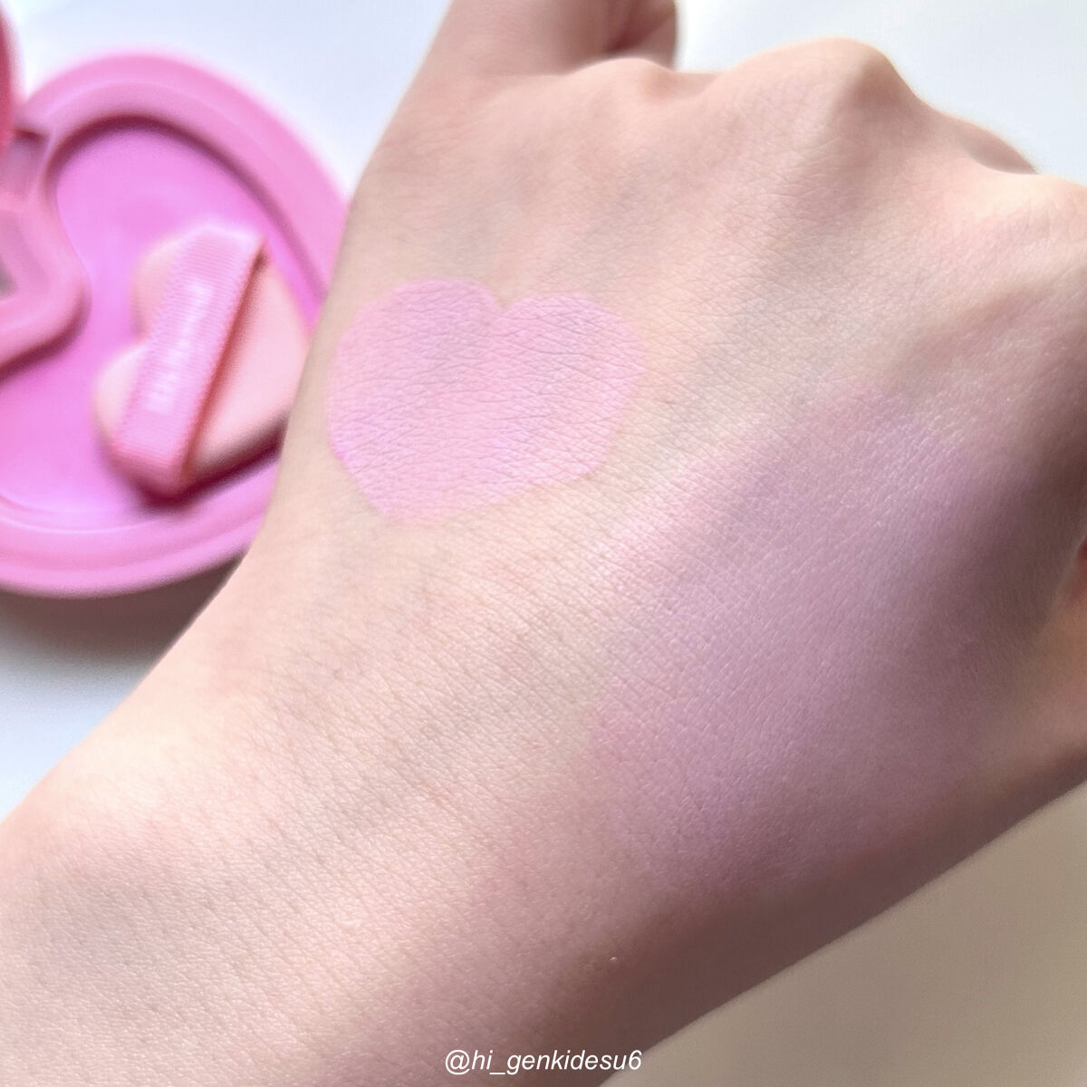 ラヴ ビーム チークバーム 02 イノセントピンク/lilybyred/ジェル・クリームチークを使ったクチコミ（3枚目）