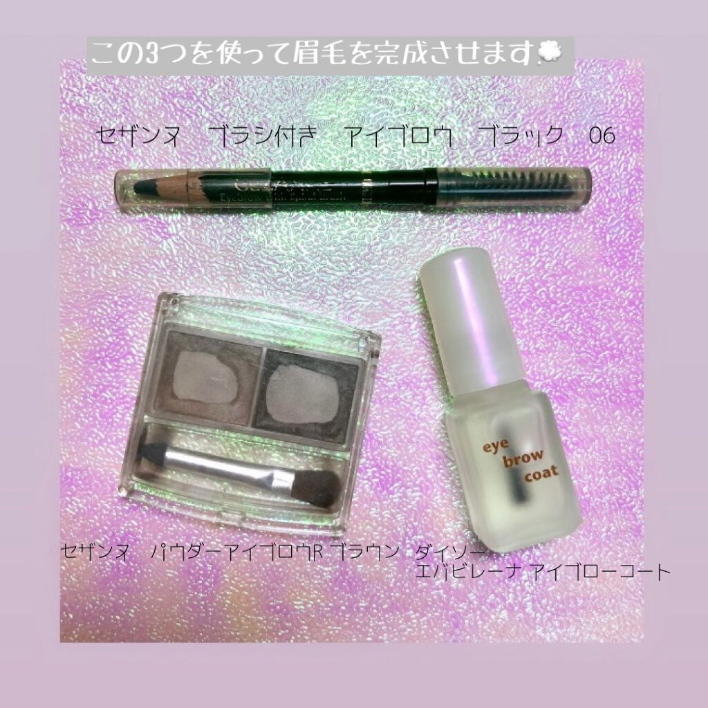エバビレーナ アイブローコート/DAISO/アイブロウコートを使ったクチコミ（2枚目）