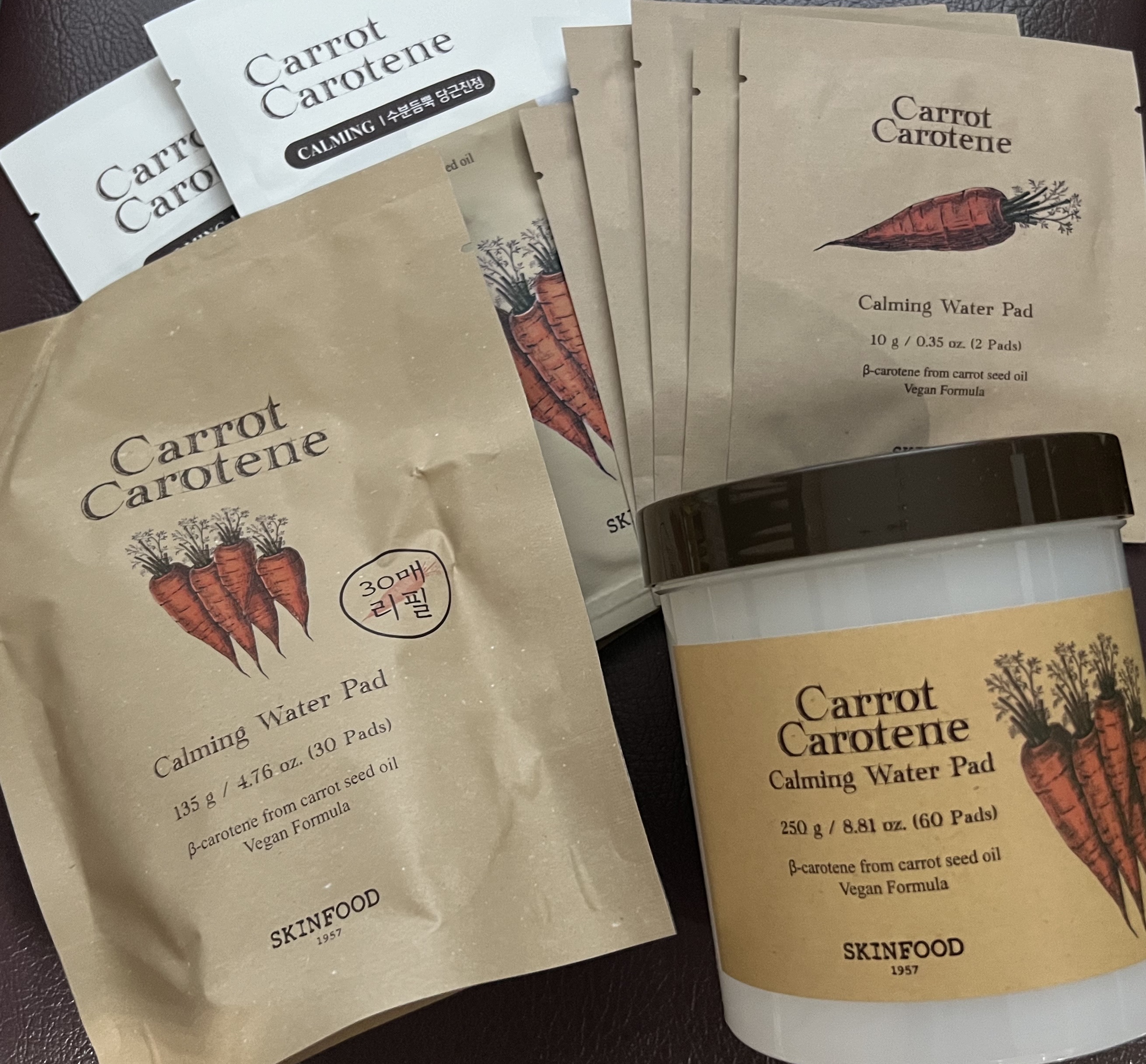 キャロットカロテン カーミングウォーターパッド/SKINFOOD/トナーパッドを使ったクチコミ（1枚目）