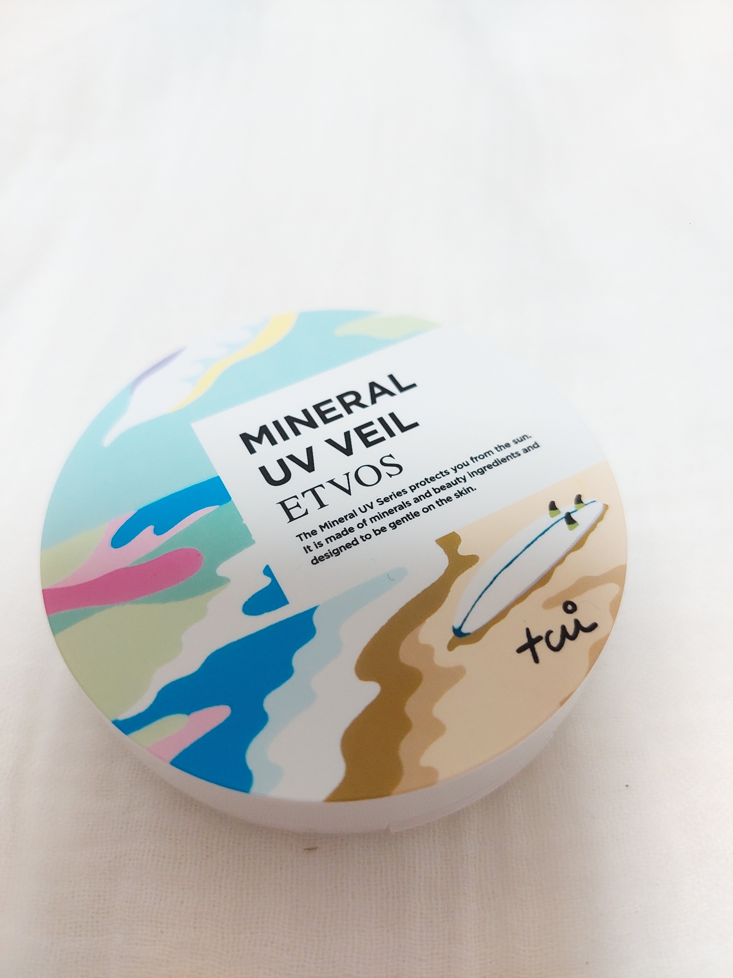 ミネラルUVパウダー ピンクベージュ(詰め替え用)(松尾たいこ氏限定デザイン)/エトヴォス/ルースパウダーを使ったクチコミ（1枚目）