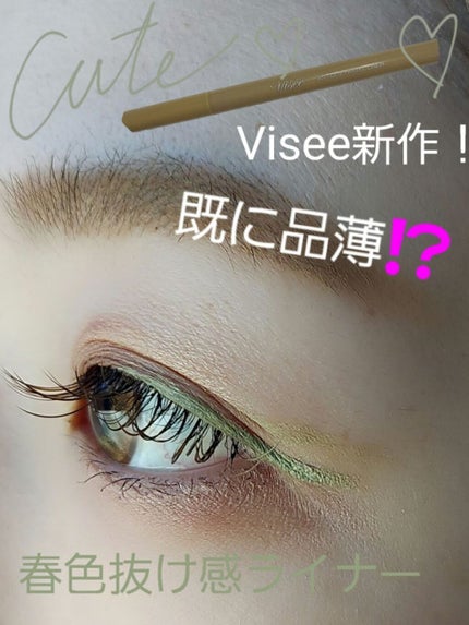アンティークパステル ライナー/Visée/リキッドアイライナーを使ったクチコミ(1枚目)