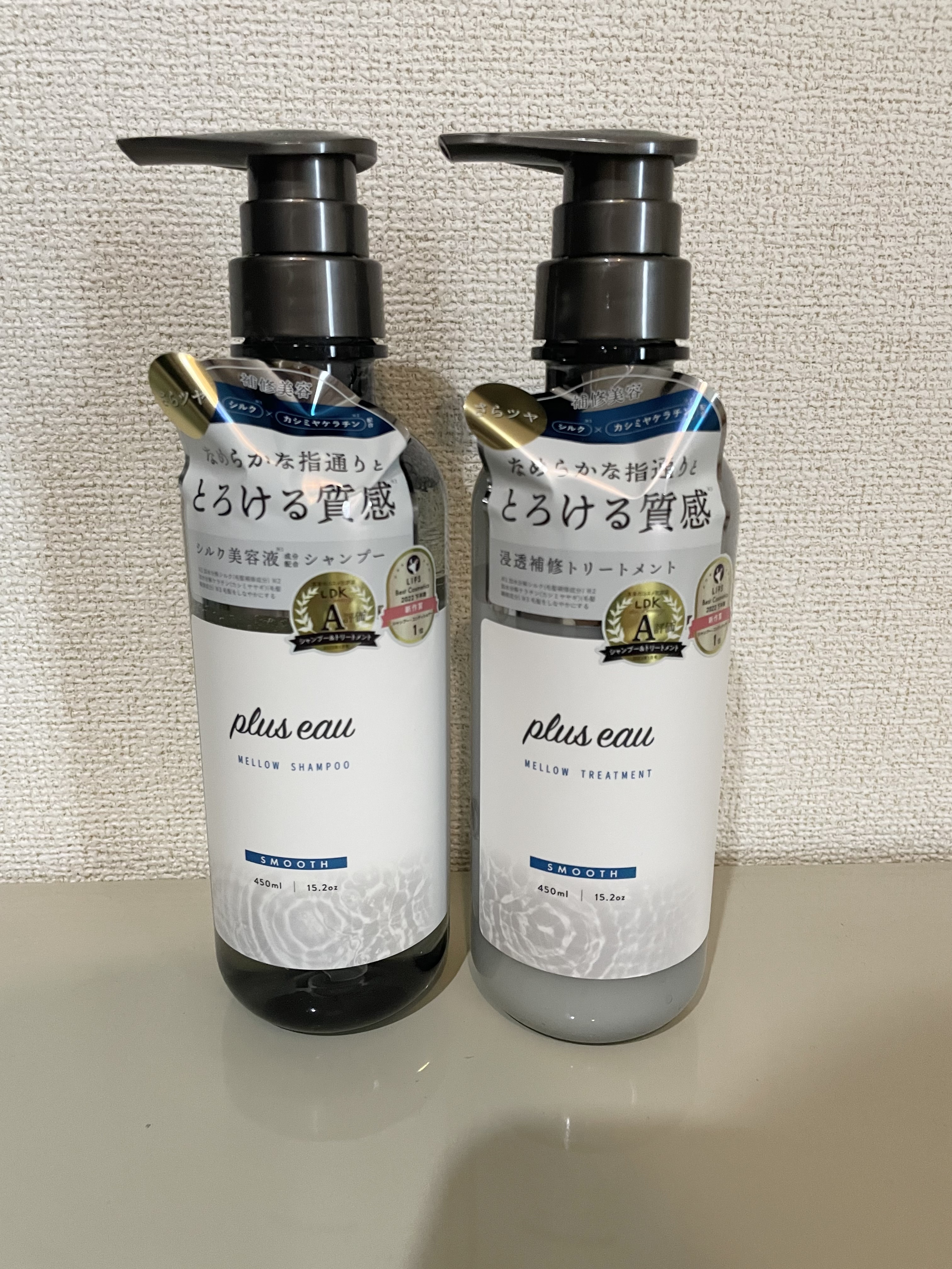 メロウシャンプー/メロウトリートメント/plus eau/市販シャンプーを使ったクチコミ（1枚目）