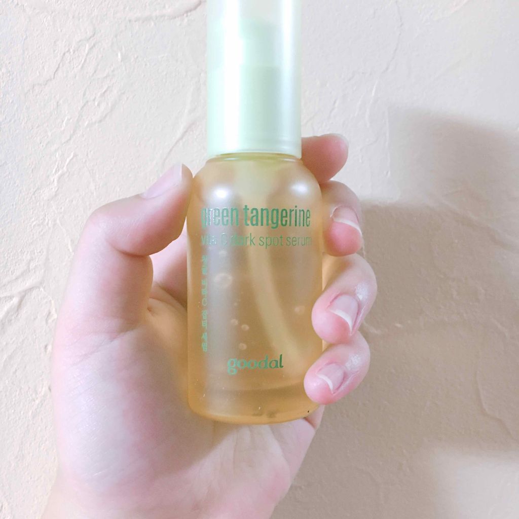 グリーンタンジェリン ビタC ダークスポットケアセラム/goodal/美容液を使ったクチコミ(2枚目)