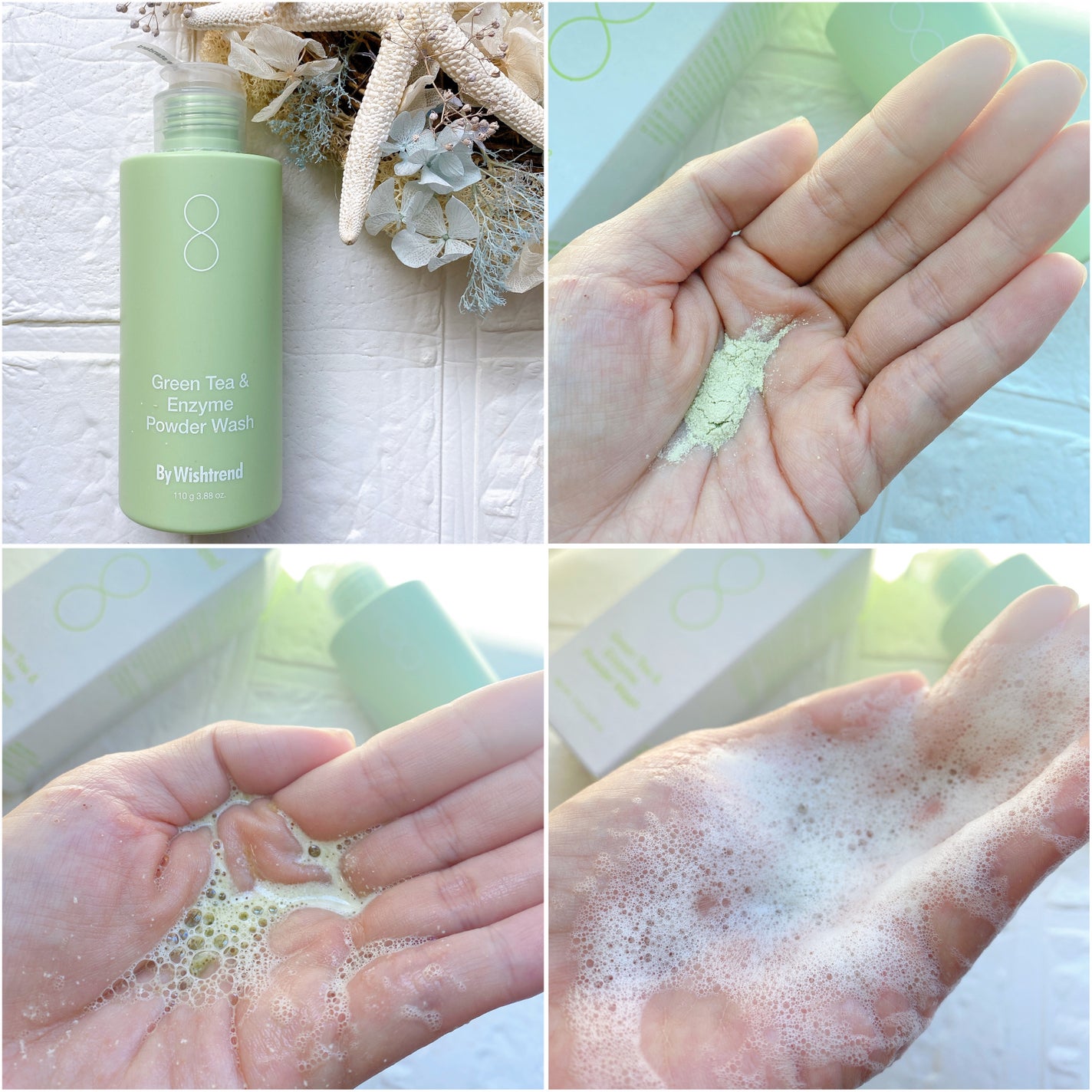 グリーンティー&エンザイムパウダーウォッシュ/By Wishtrend/洗顔パウダーを使ったクチコミ(5枚目)