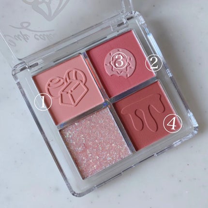 ZEESEAデザートコレクション4カラーアイシャドウパレット/ZEESEA/アイシャドウパレットを使ったクチコミ(4枚目)