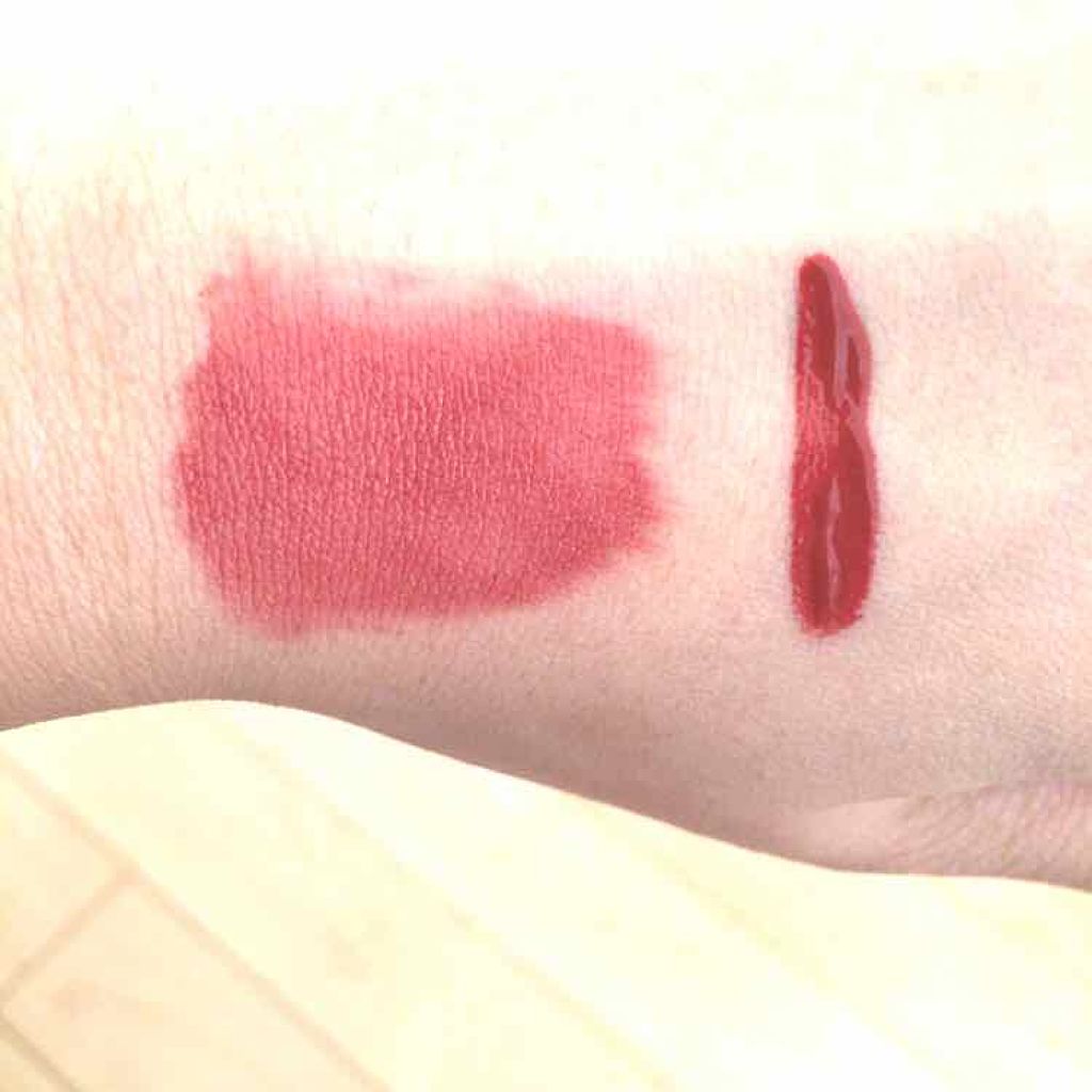 リップティントマット 04 テラコッタレッド/キャンメイク/リップグロスを使ったクチコミ（3枚目）