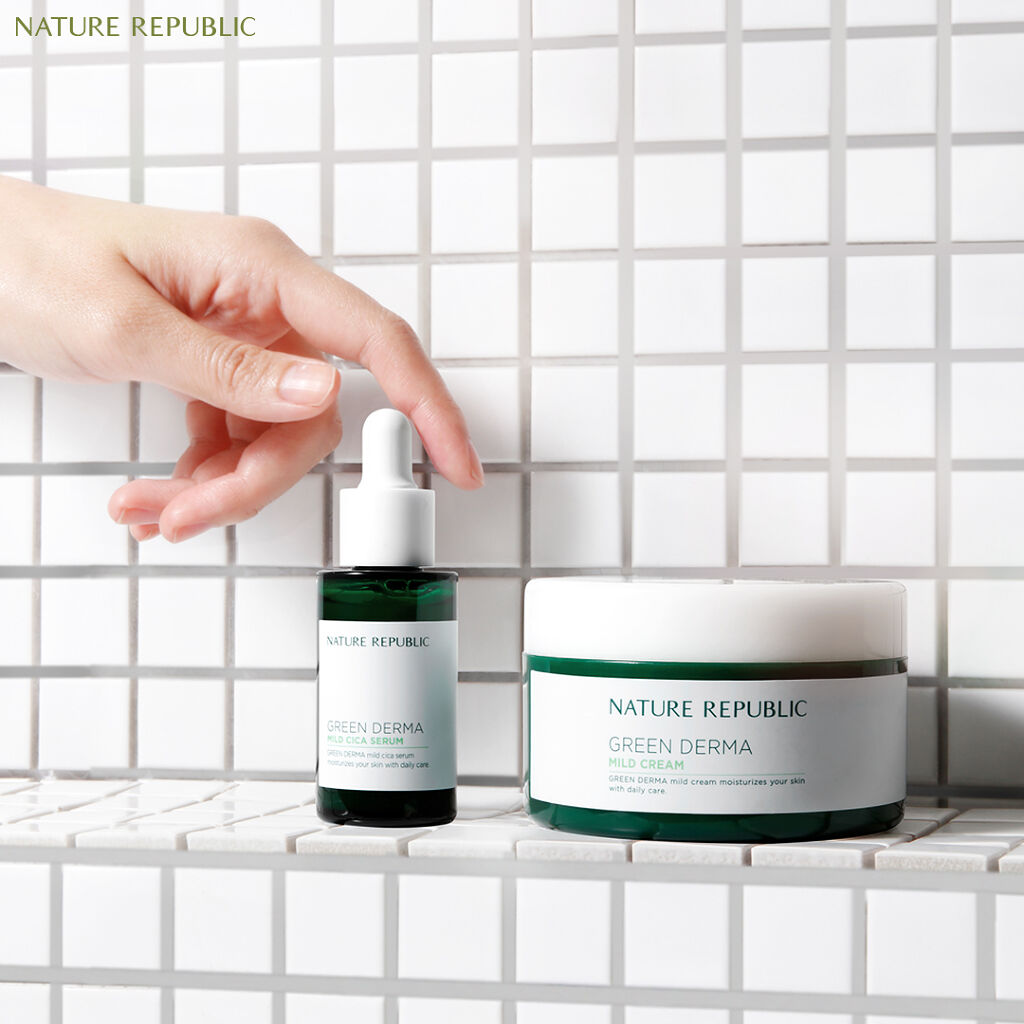 グリーン ダーマ マイルド クリーム/ネイチャーリパブリック/フェイスクリームを使ったクチコミ（1枚目）