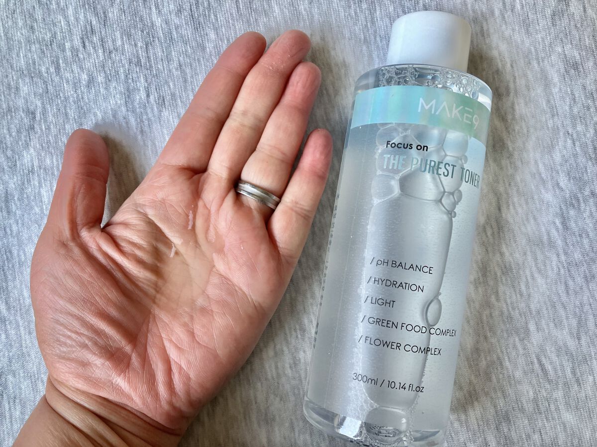 ザ・ピュアレストトナー/MAKE9/化粧水を使ったクチコミ（3枚目）