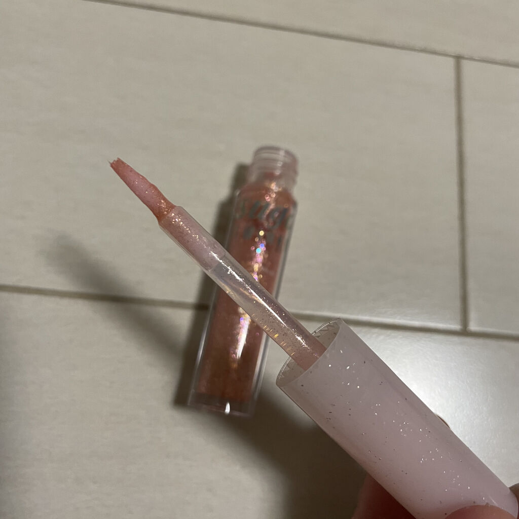 シュガー トゥインクル リキッド グリッター/PERIPERA/グリッターを使ったクチコミ（2枚目）