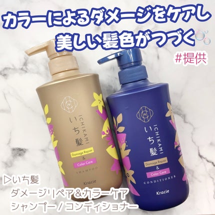 ダメージリペア&カラーケア シャンプー/コンディショナー/いち髪/市販シャンプーを使ったクチコミ(1枚目)
