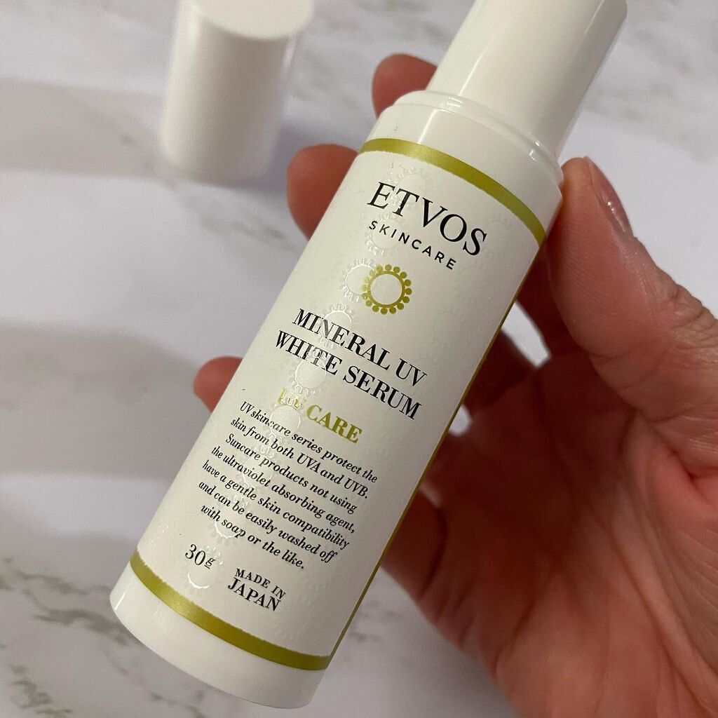 ミネラルUVホワイトセラム/エトヴォス/日焼け止めローションを使ったクチコミ（2枚目）