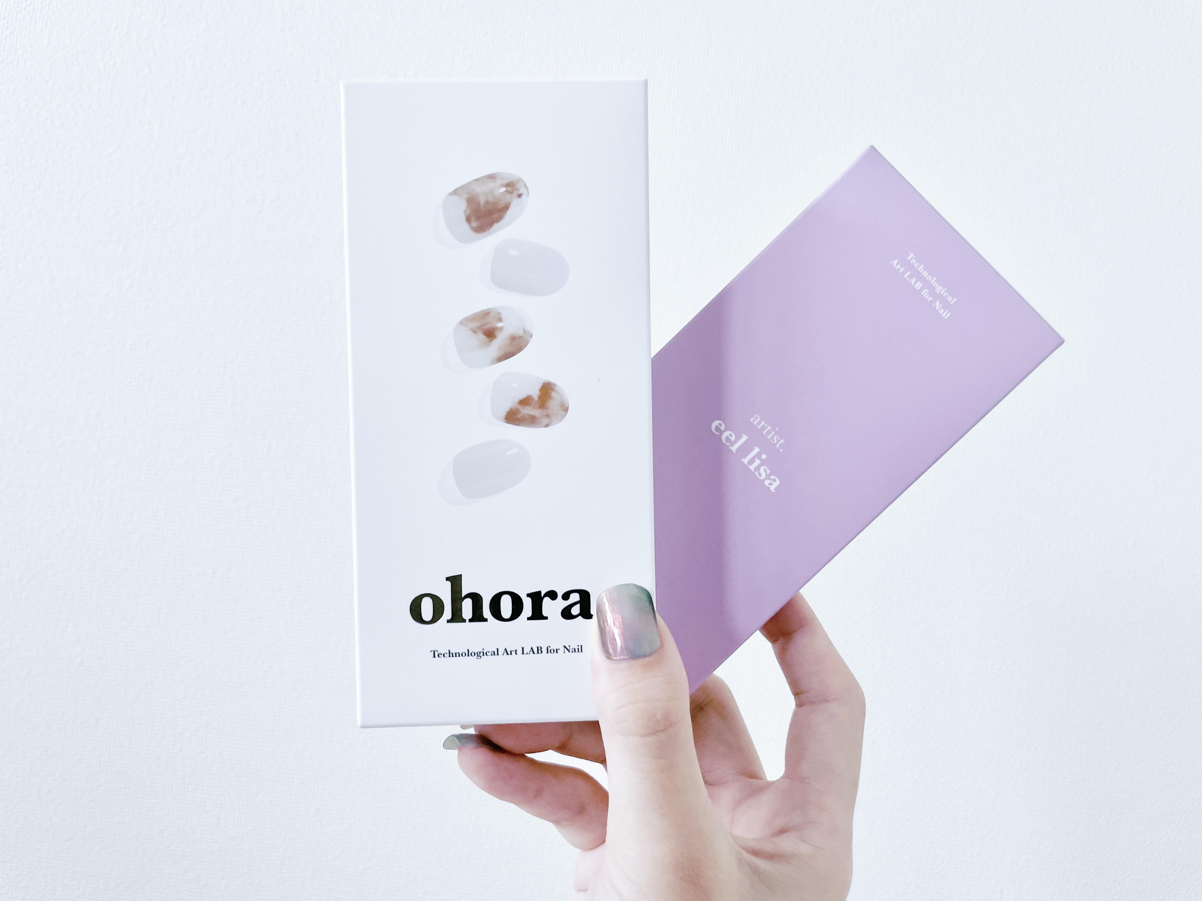 セミキュアジェルネイル（ハンド） ND-398 N Muted (french chic collection)/ohora/ネイルシールを使ったクチコミ（1枚目）