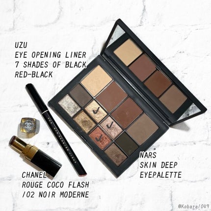 7 SHADES OF BLACK RED-BLACK/UZU BY FLOWFUSHI/リキッドアイライナーの画像