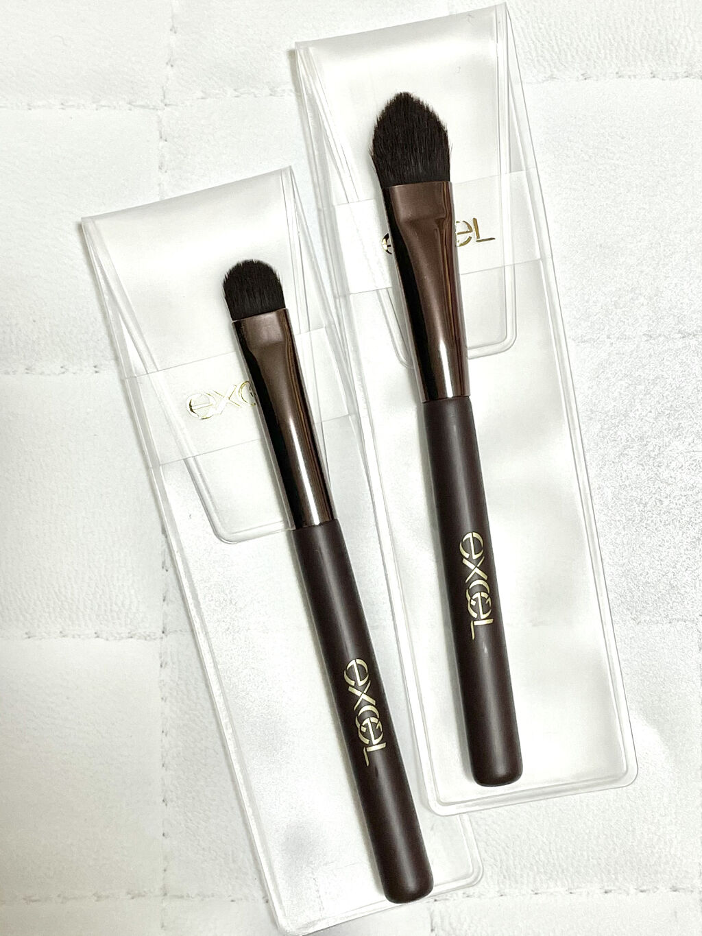 アイシャドウブラシ M/excel/メイクブラシを使ったクチコミ（2枚目）