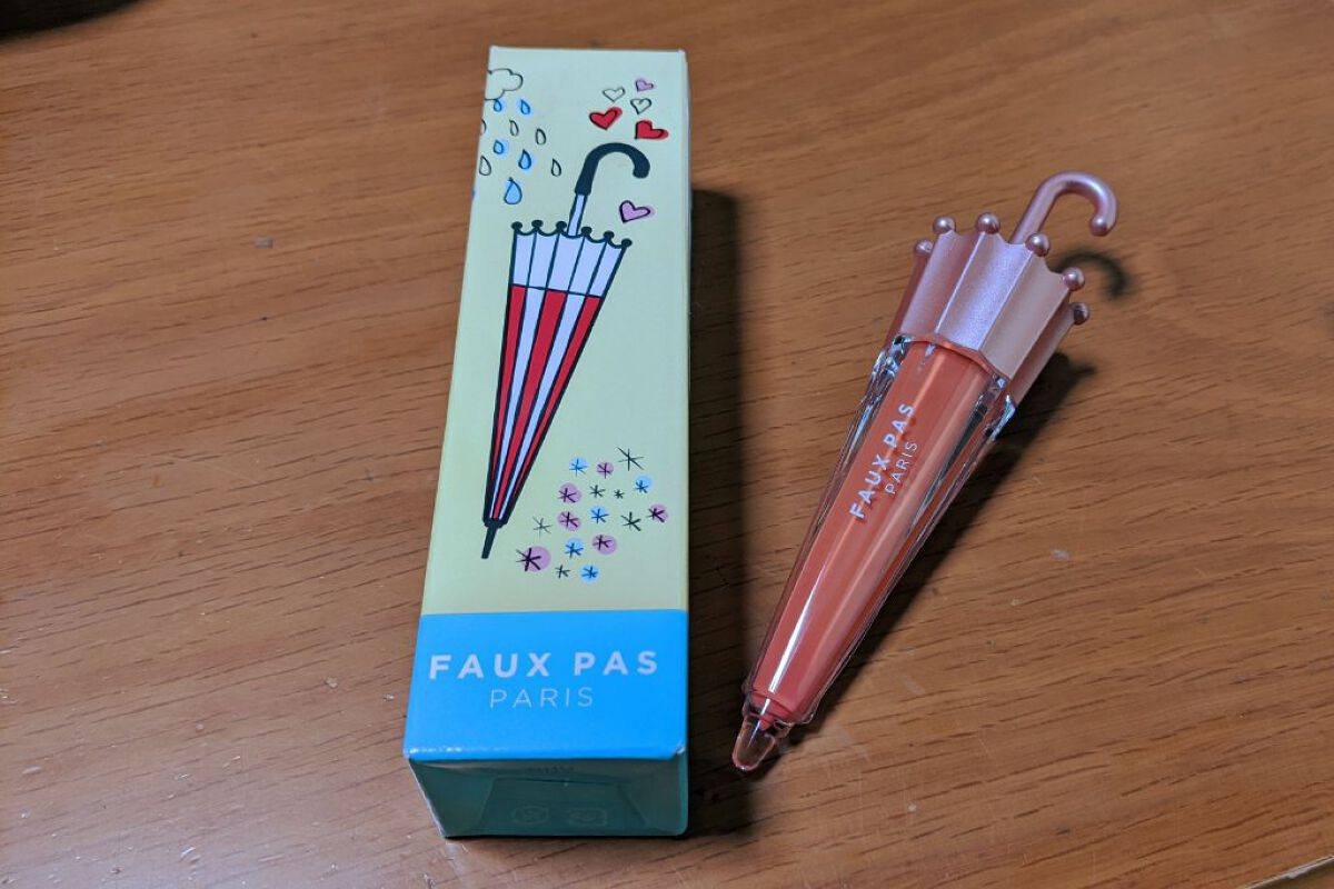 ウォーターアンブレラティント リップ/FAUX PAS PARIS/リップティントを使ったクチコミ（1枚目）
