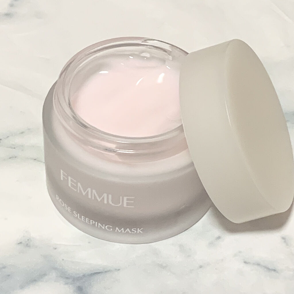 ローズウォーター スリーピングマスク/FEMMUE/フェイスクリームを使ったクチコミ（1枚目）