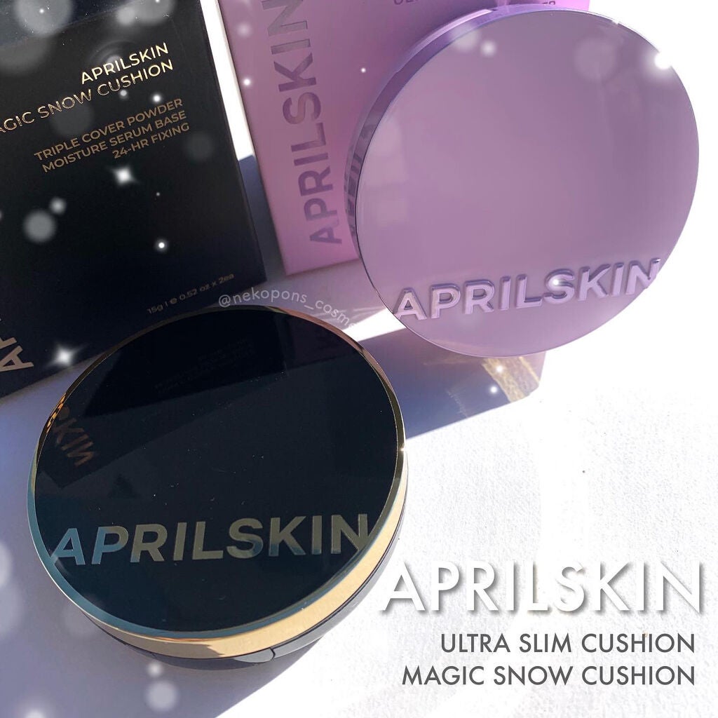 ウルトラスリムクッション+レフィルセット/APRILSKIN/クッションファンデーションを使ったクチコミ(1枚目)