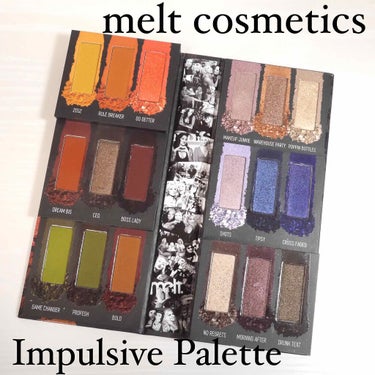 impulsive pressed pigment palette/Melt Cosmetics/パウダーアイシャドウを使ったクチコミ（1枚目）