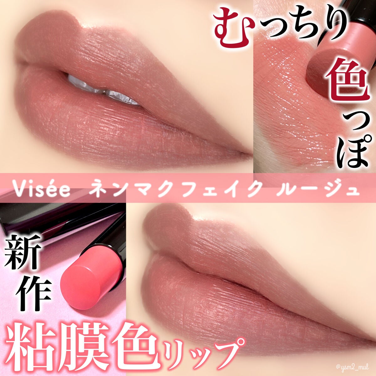 ネンマクフェイク ルージュ/Visée/口紅を使ったクチコミ(1枚目)