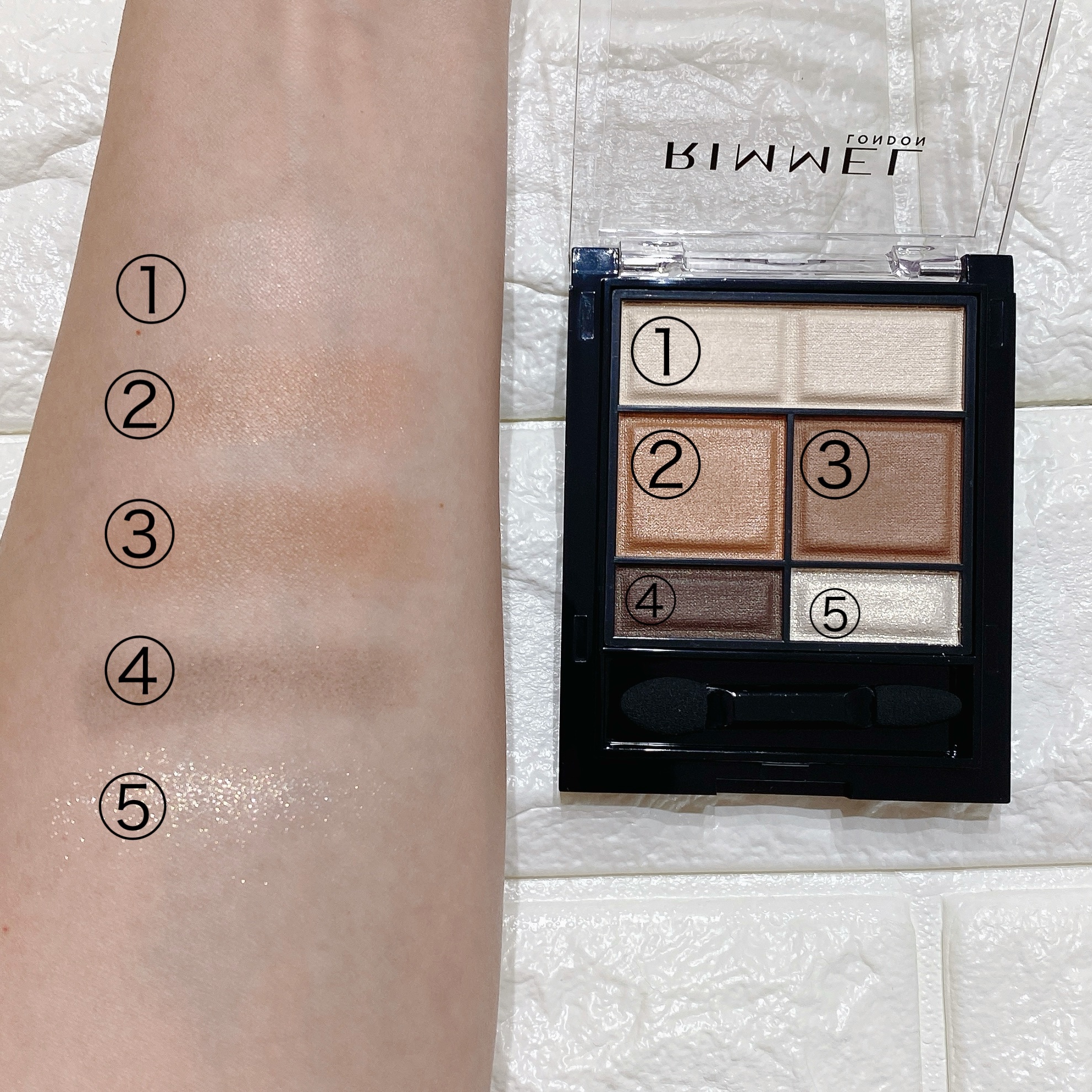 ワンダー スウィート アイシャドウ ソフトマット/リンメル ロンドン/アイシャドウパレットを使ったクチコミ（2枚目）