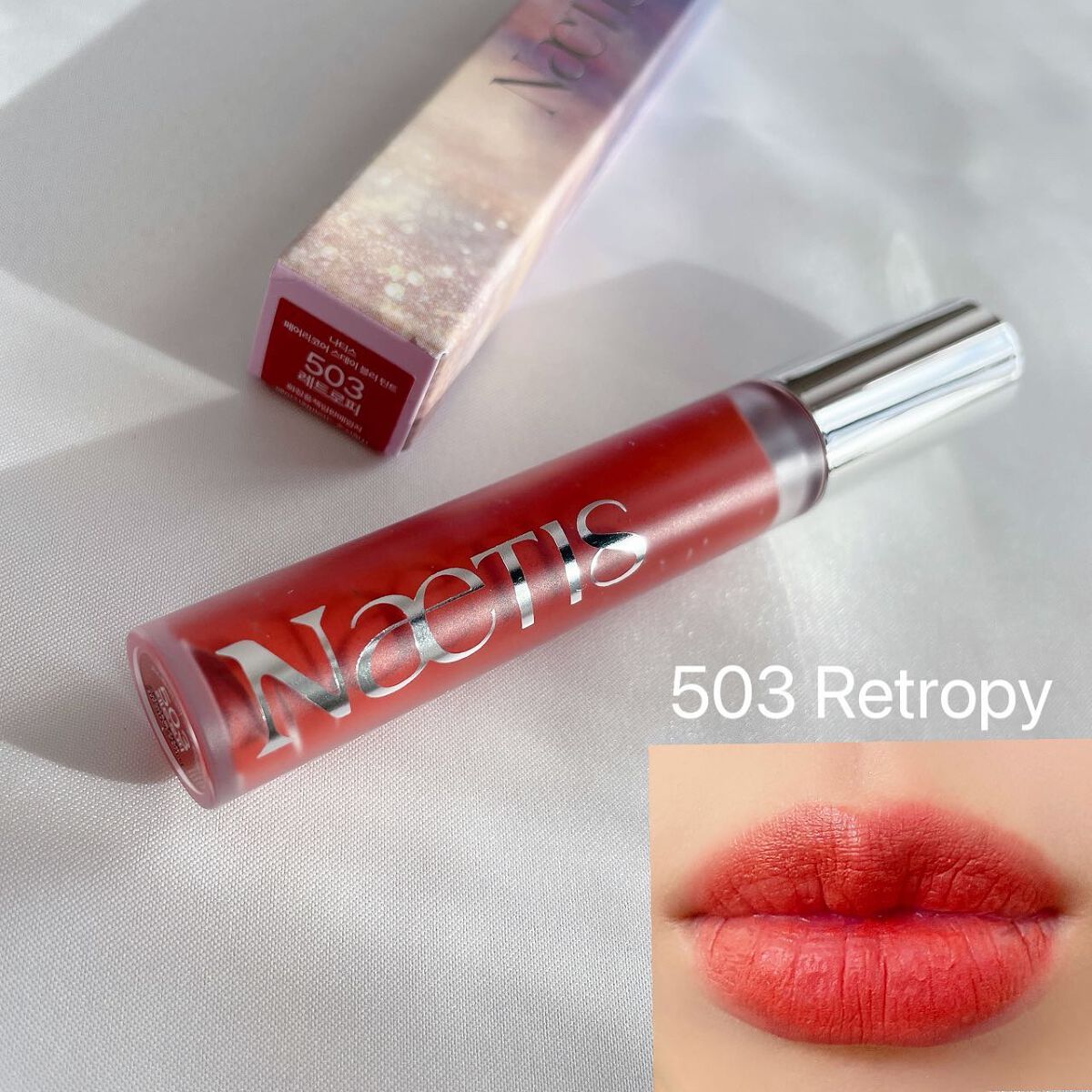 フェアリーコアステイブラーベルベットティント/NaeTIS/リップティントを使ったクチコミ（2枚目）