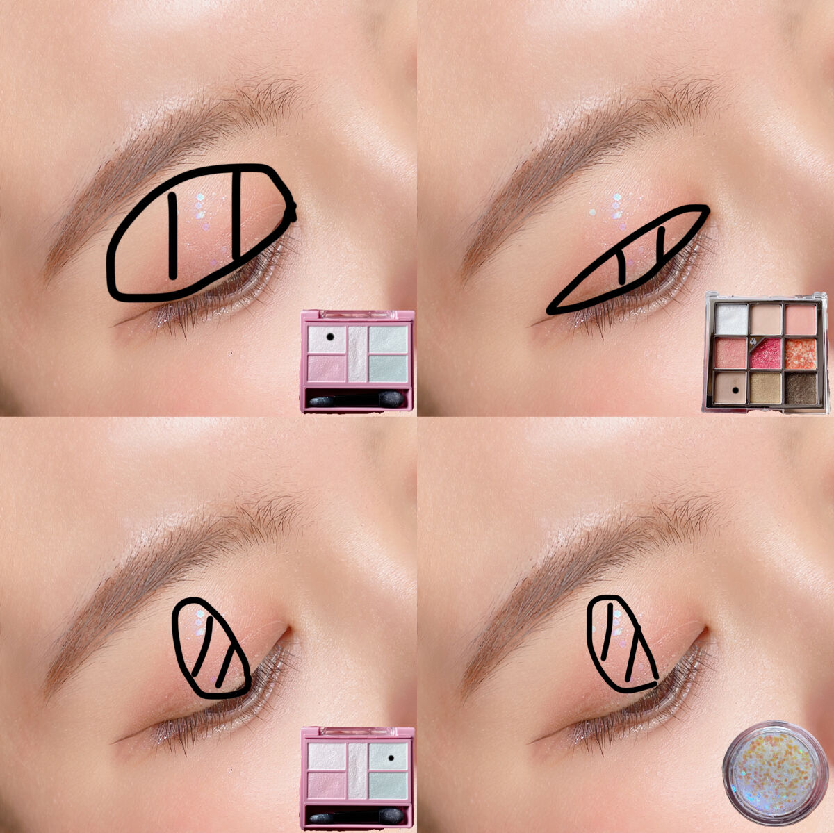 ゲットルーズグリッタージェル/unleashia/グリッターを使ったクチコミ（2枚目）