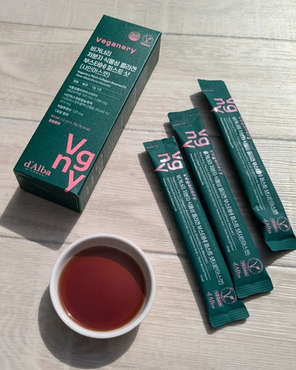 ヴィーガナリー低分子植物性コラーゲンブースターファーストショット/ダルバ/美容サプリメントを使ったクチコミ(6枚目)