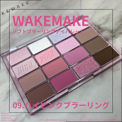 ソフトブラーリングアイパレット/wakemake/アイシャドウパレットを使ったクチコミ(1枚目)