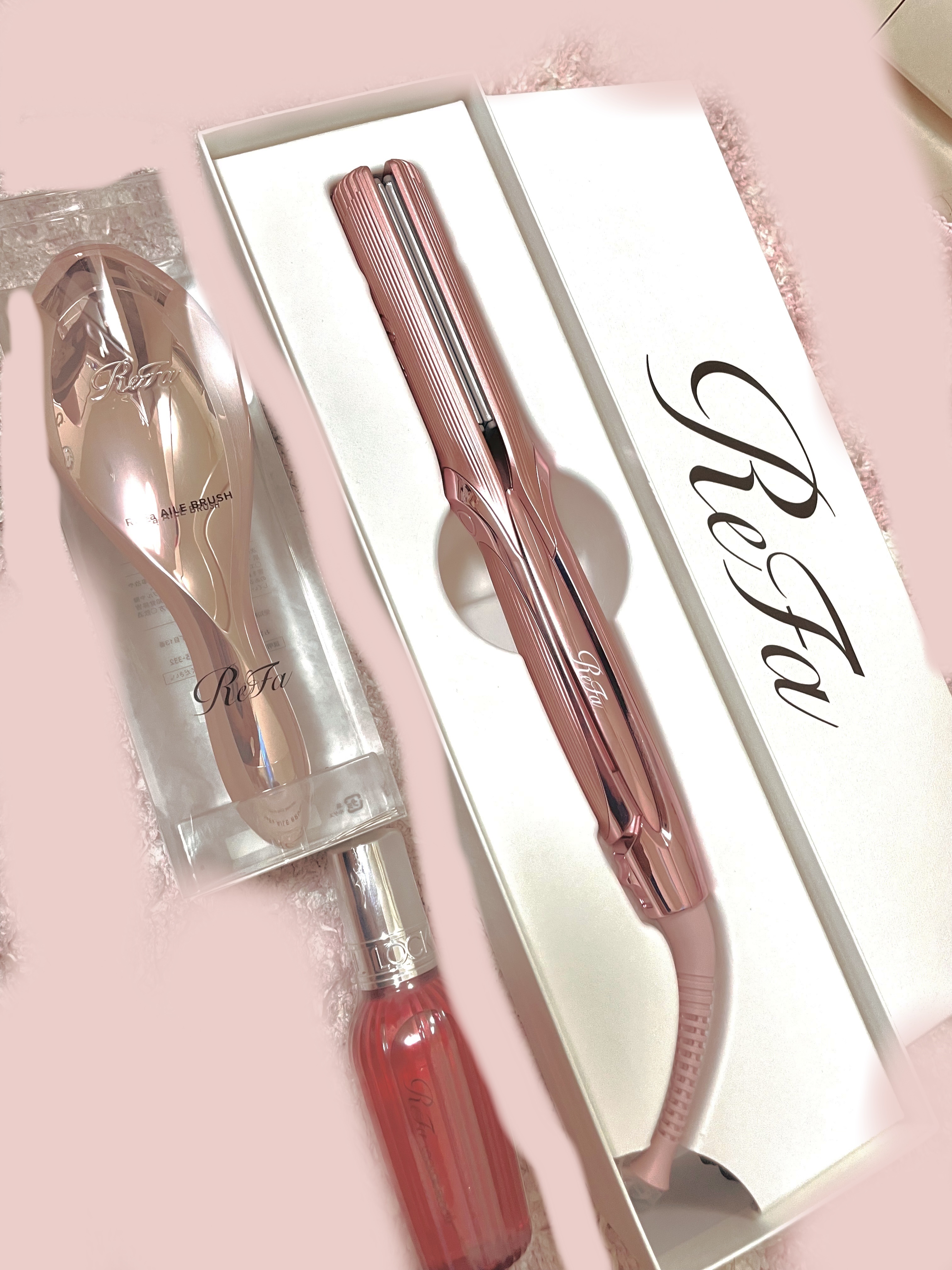 ReFa ストレートヘアアイロン ピンク ヘアブラシ付き Amazon.co.jp: 【公式ストア限定】 リファ ストレートアイロン プロ