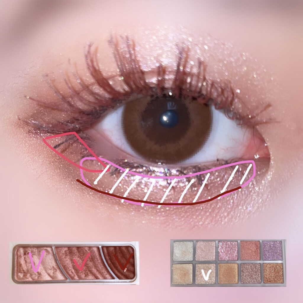 トーンアップアイシャドウ/CEZANNE/アイシャドウパレットを使ったクチコミ（3枚目）