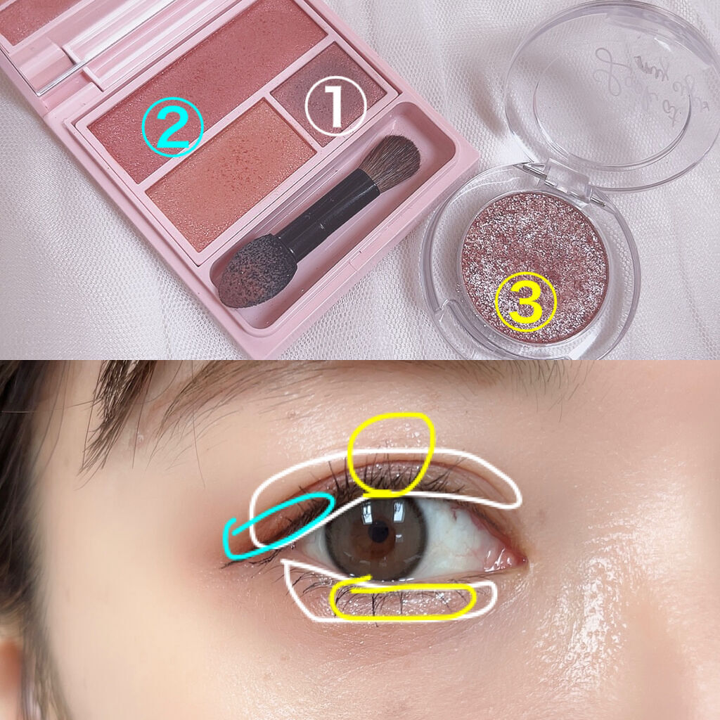 ルックアット マイアイベルベット BR403/ETUDE/単色アイシャドウを使ったクチコミ（2枚目）