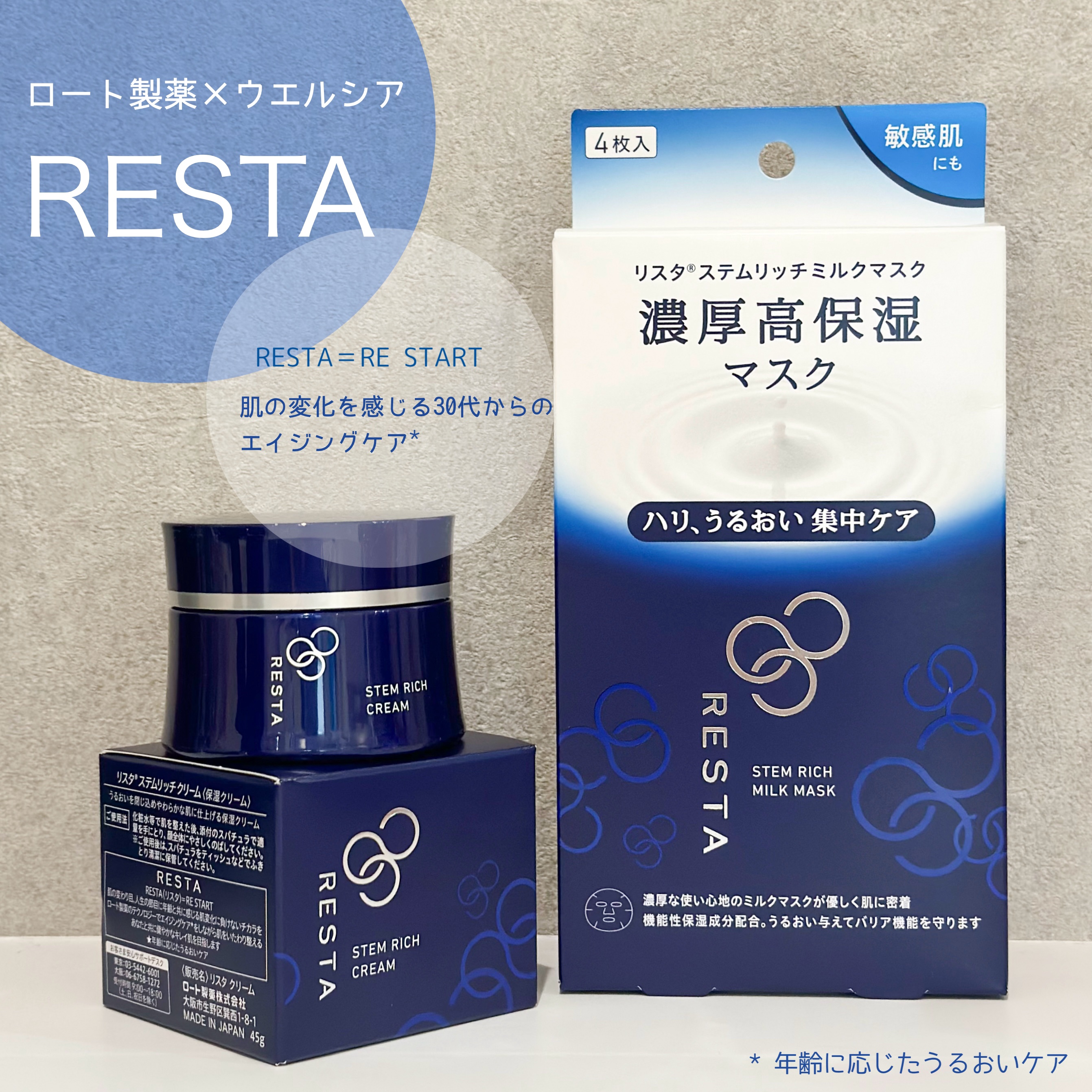 RESTAリスタ　ステムリッチクリーム 2個セット RESTAリスタ ステムリッチクリーム 2個セット RESTA（ロート製薬