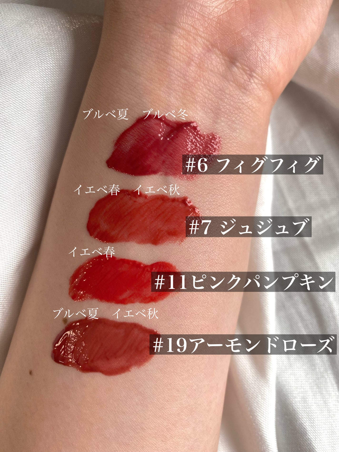 ジューシーラスティングティント/rom&nd/リップティントを使ったクチコミ(6枚目)