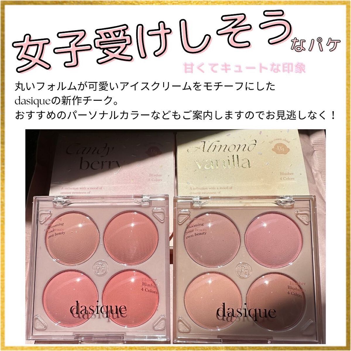 シャドウパレット/dasique/アイシャドウパレットを使ったクチコミ(2枚目)