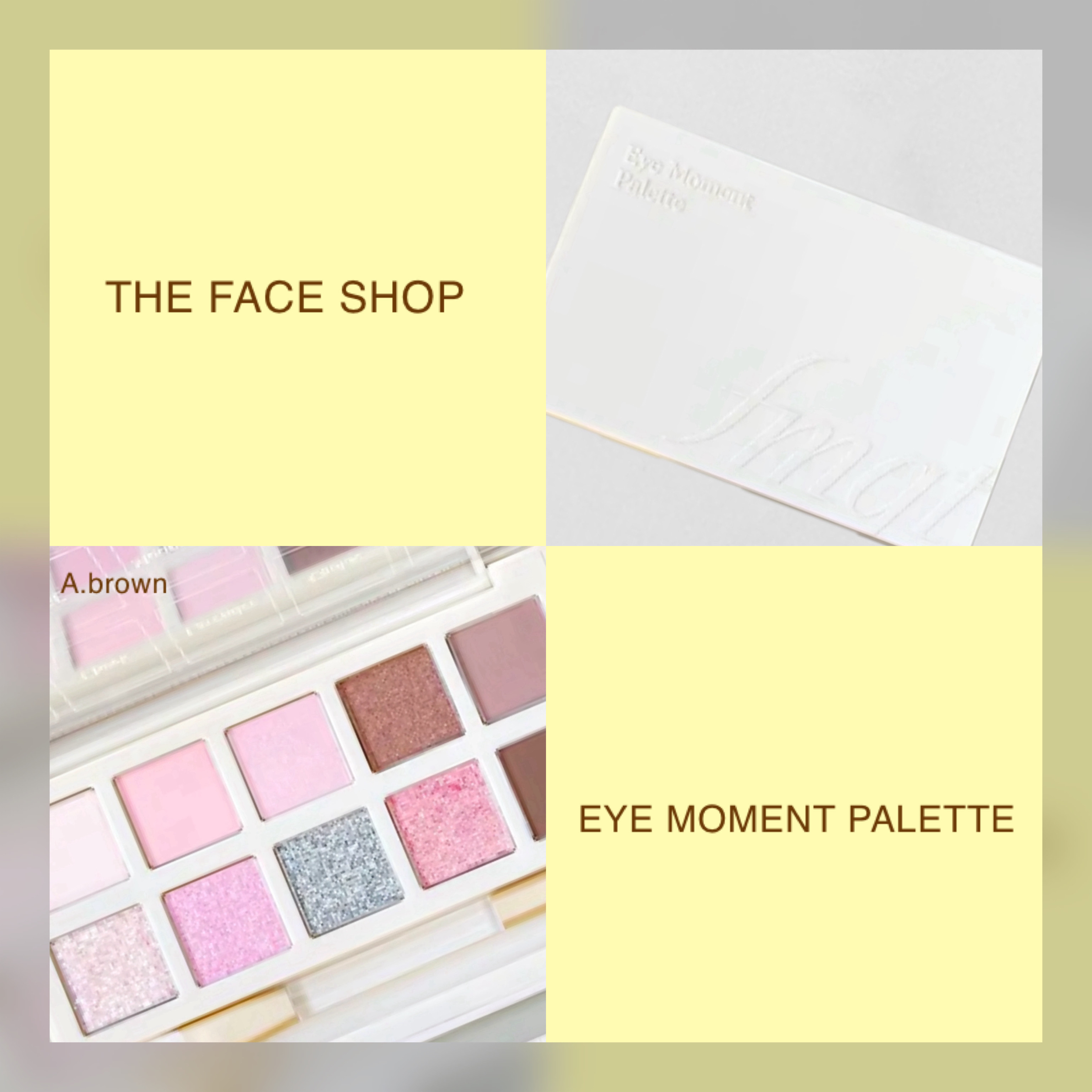 アイモーメント10色パレット 8g/THE FACE SHOP/アイシャドウパレットを使ったクチコミ（1枚目）